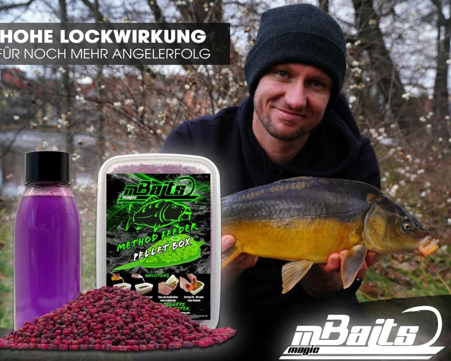 Magic Baits Method Feeder Pellet Box Mulberry Supreme Futtermittel