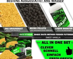 Magic Baits Method Feeder Futterset Groundbait Liquid Pellets Futterkorb Futtermittel