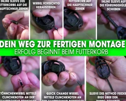 Magic Baits Method Feeder Korb Medium Futterkorb Feederkörbe Inline Feeder Basket Angelblei Feeder Körbe