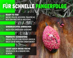 Magic Baits Method Feeder Pellet Box Angelfutter Groundbait Futtermittel