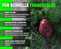 Magic Baits Method Feeder Pellet Box Angelfutter Groundbait Futtermittel