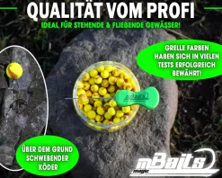 Magic Baits Mini Two Tone Pop Ups Method Feeder Boilies Premium Range -Captain Banana Futtermittel