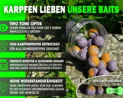 Magic Baits Mulberry Supreme Hook Baits Two Tone Boilies Premium Range Futtermittel