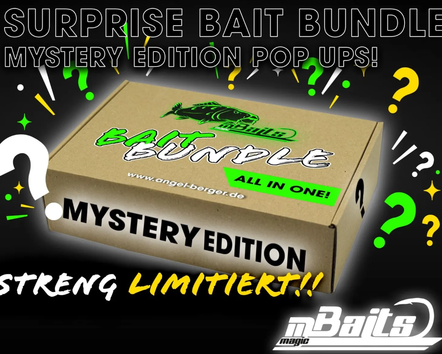 Magic Baits Mystery Edition Pop Ups Überraschungs Bait Bundle Surprise Köderset floating Carp Boilies Pop Up Vorteilspack Karpfenangeln schwimmender Hakenköder Sparbundle Futtermittel