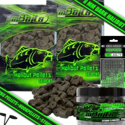 Magic Baits Pellet Set im Eimer Dark Halibut Fisch Pellet  Futtermittel