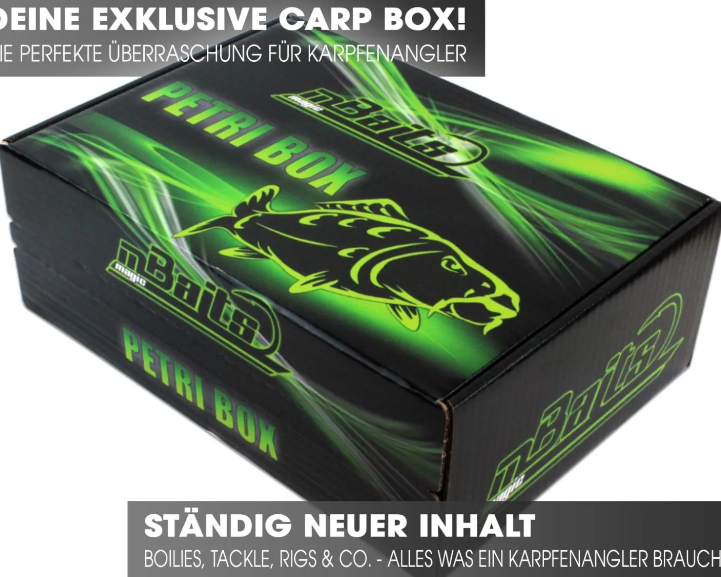 Magic Baits Petri Box Karpfenbox Angelbox Promo Box Geschenk Angeln Angelzubehör Zielfische