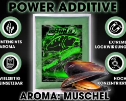 Magic Baits Power Additive 250g Lockstoff Futterzusatz Additiv Booster Angelfutter Futtermittel Angeln-Muschel Futtermittel