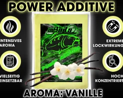 Magic Baits Power Additive 250g Lockstoff Futterzusatz Additiv Booster Angelfutter Futtermittel Angeln-Vanilla Cream Futtermittel