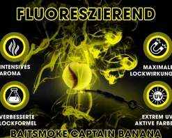 Magic Baits Power Smoke Captain Banana Baitsmoke Bait Smoke Lockstoff Booster Liquid Boilie Dip Lockstoffe / Flüssiglockstoffe