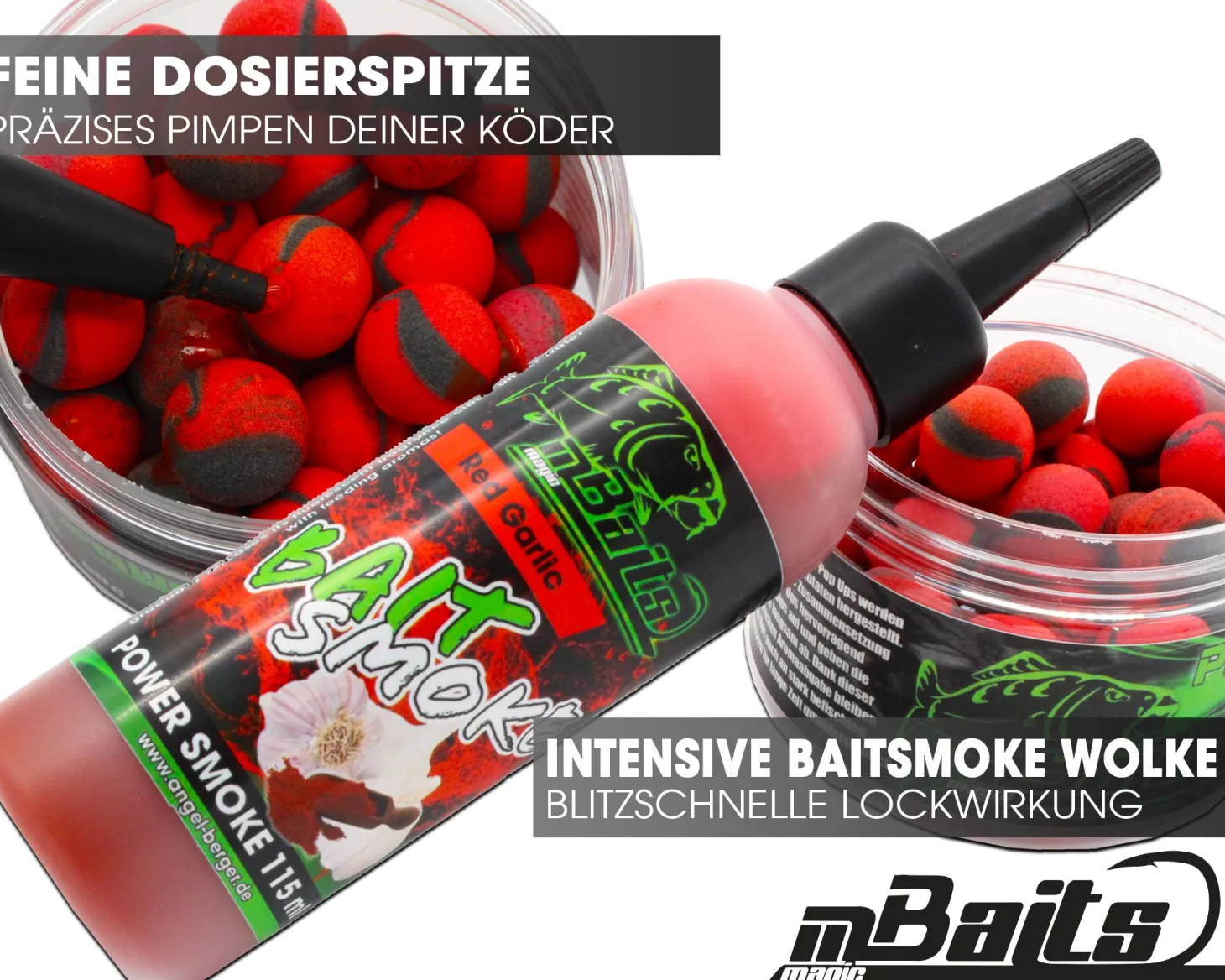 Magic Baits Power Smoke Red Garlic Baitsmoke Bait Smoke Lockstoff Booster Liquid Boilie Dip Lockstoffe / Flüssiglockstoffe