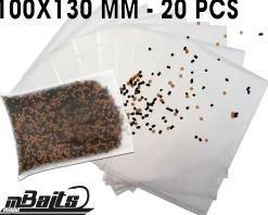 Magic Baits PVA Bags 100x130mm PVA Beutel  PVA Tüten PVA Mesh PVA Netz Wasserlösliche Bags Zielfische