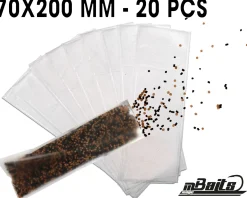 Magic Baits PVA Bags 70x200mm PVA Beutel  PVA Tüten PVA Mesh PVA Netz Wasserlösliche Bags Zielfische