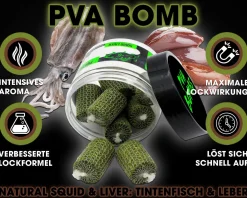 Magic Baits PVA Bombs PVA Sticks Ready PVA Bomb Karpfen Angeln Futter Boilies Futtermittel