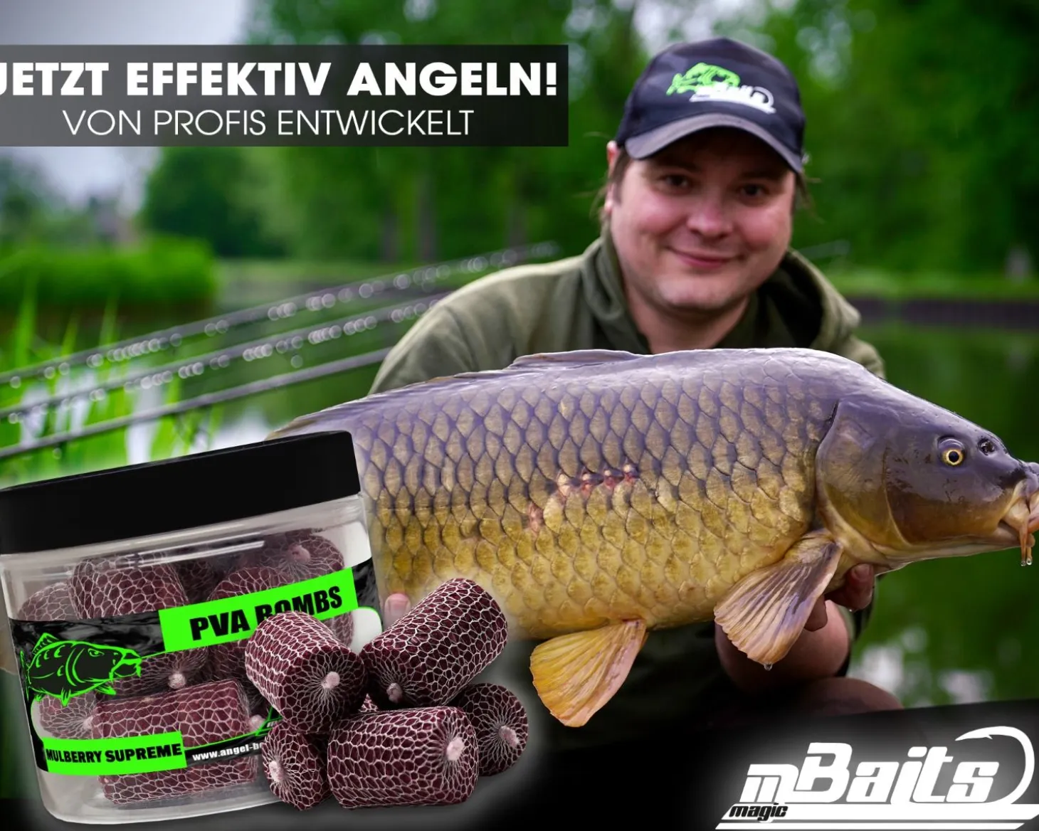 Magic Baits PVA Bombs PVA Sticks Ready PVA Bomb Karpfen Angeln Futter Boilies Futtermittel