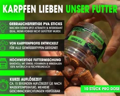 Magic Baits PVA Bombs PVA Sticks Ready PVA Bomb Karpfen Angeln Futter Boilies Futtermittel