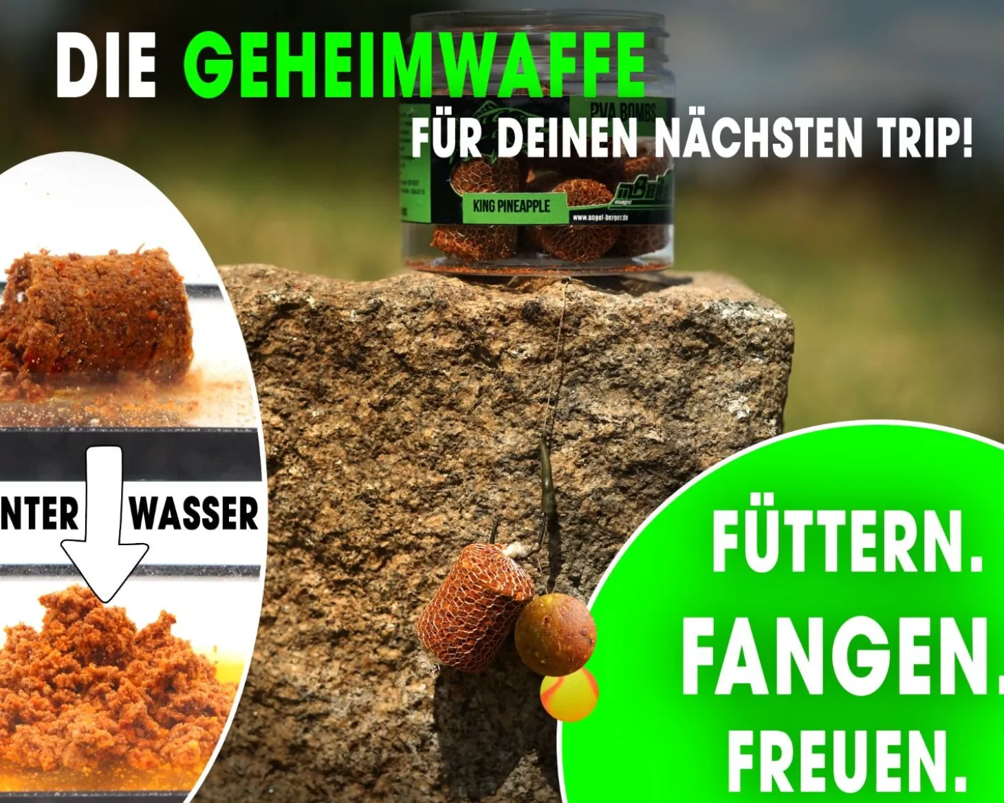 Magic Baits PVA Bombs PVA Sticks Ready PVA Bomb Karpfen Angeln Futter Boilies Futtermittel