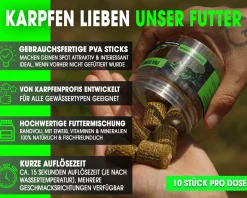 Magic Baits PVA Bombs PVA Sticks Ready PVA Bomb Karpfen Angeln Futter Boilies Futtermittel