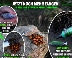 Magic Baits PVA Mesh 25 mm Funnel Web System wasserlösliches Netzmaterial zum Karpfenangeln Karpfen PVA