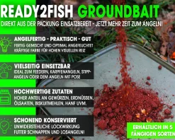 Magic Baits Ready 2 Fish Groundbait Angelfutter Fertigfutter Feeder Futter angelfertig Grundfutter fertig zum Angeln Futtermittel