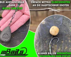 Magic Baits Ready to Fish Complete Helicopter Rig Karpfenmontage fertig zum Angeln Boilie Rig Carptackle Zielfische