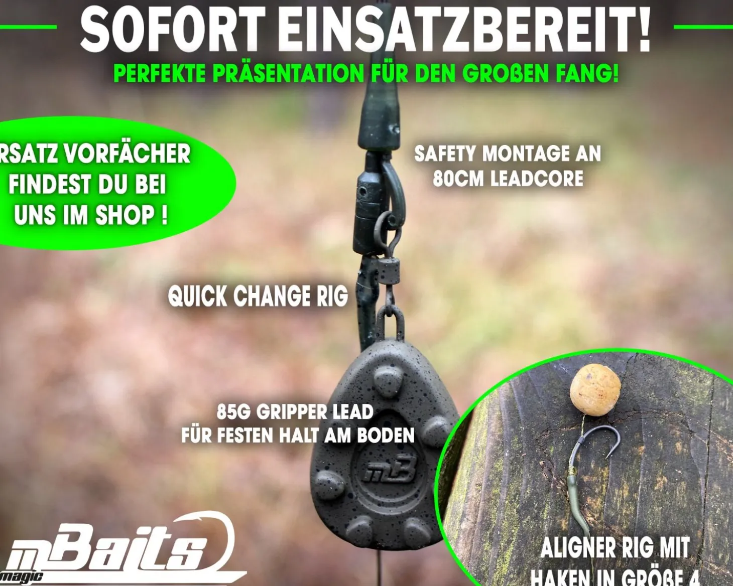 Magic Baits Ready2Fish Complete Safety Rig Karpfenmontage Carptackle Zielfische
