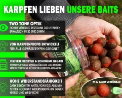 Magic Baits Red Garlic Hook Baits Two Tone Boilies Premium Range  Futtermittel