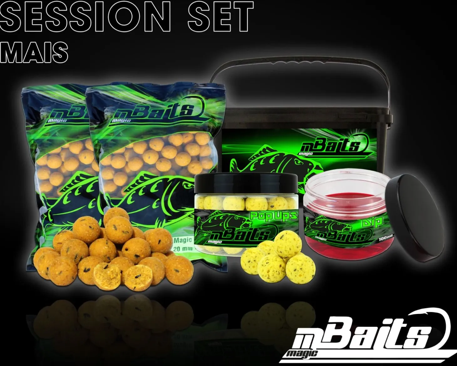 Magic Baits Session Set Boilies Pop Ups Dip Futtermittel