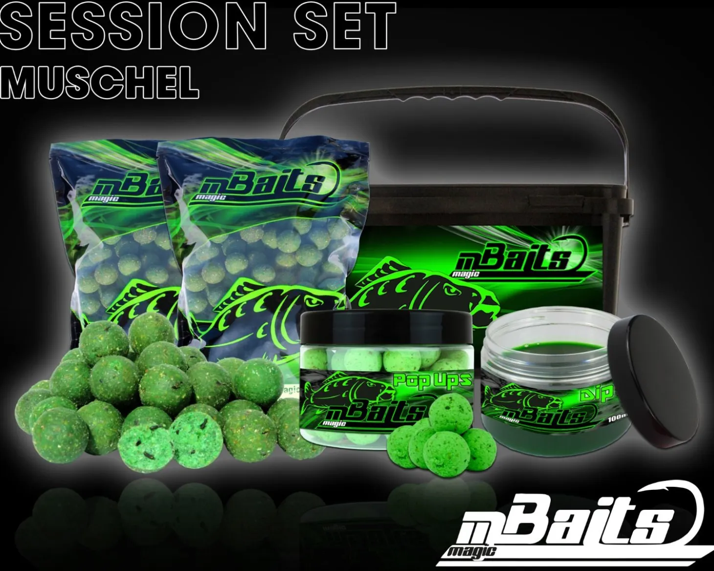 Magic Baits Session Set Boilies Pop Ups Dip Futtermittel