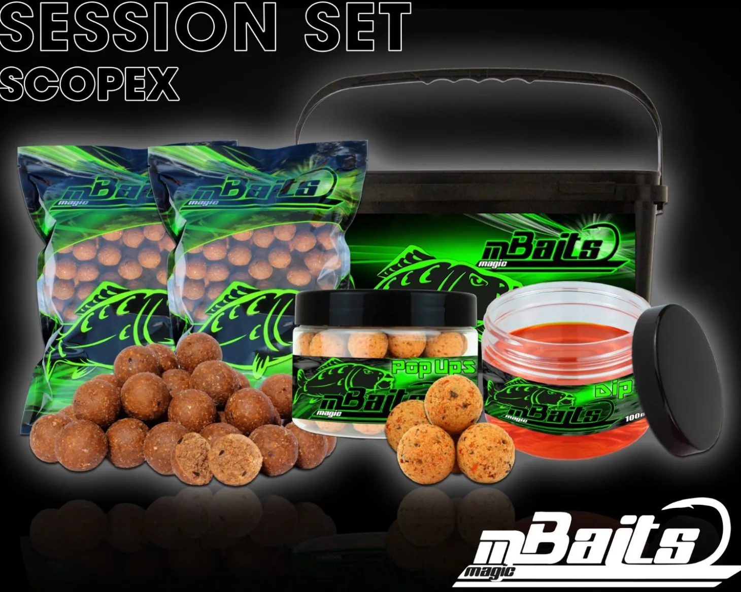 Magic Baits Session Set Boilies Pop Ups Dip Futtermittel