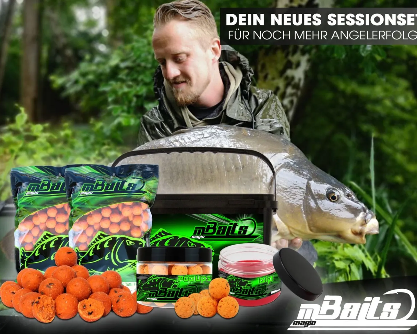 Magic Baits Session Set Boilies Pop Ups Dip Futtermittel