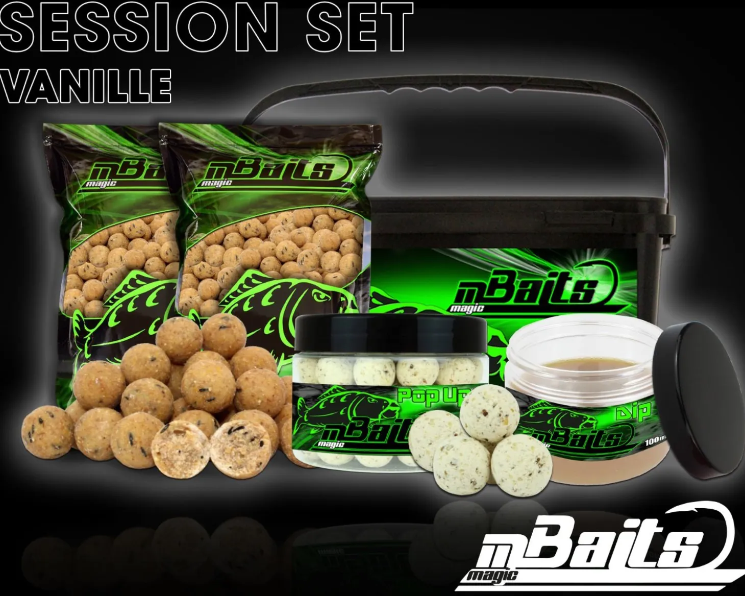 Magic Baits Session Set Boilies Pop Ups Dip Futtermittel