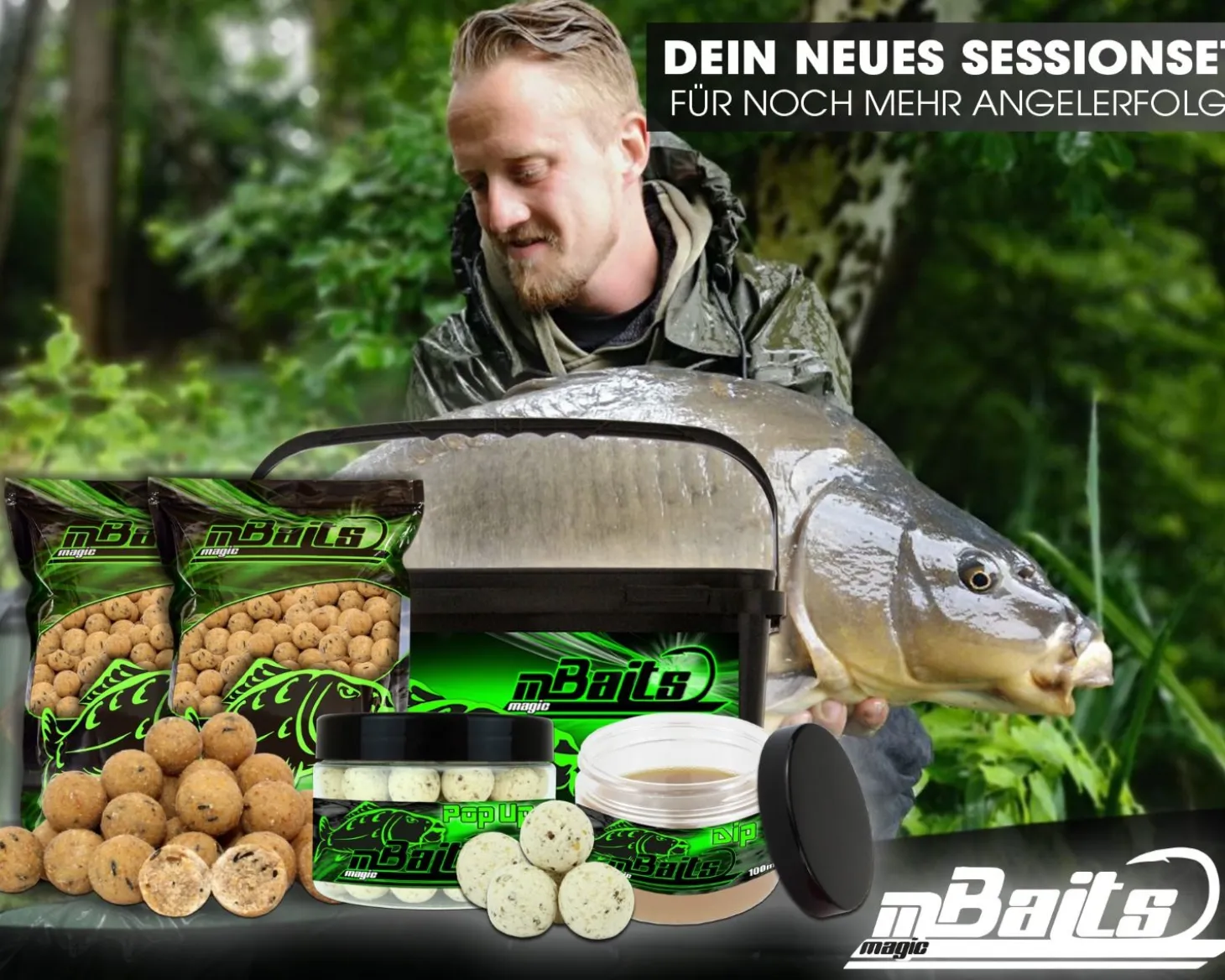 Magic Baits Session Set Boilies Pop Ups Dip Futtermittel