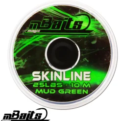 Magic Baits Skinline 25lbs coated Hooklink Mud Green Karpfenvorfach  Angelschnur