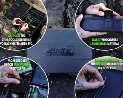 Magic Baits Tackle Box Large System Carp Tackle Box Karpfen Rig Box Carptackle Safe Angelbox Karpfenangeln Zielfische