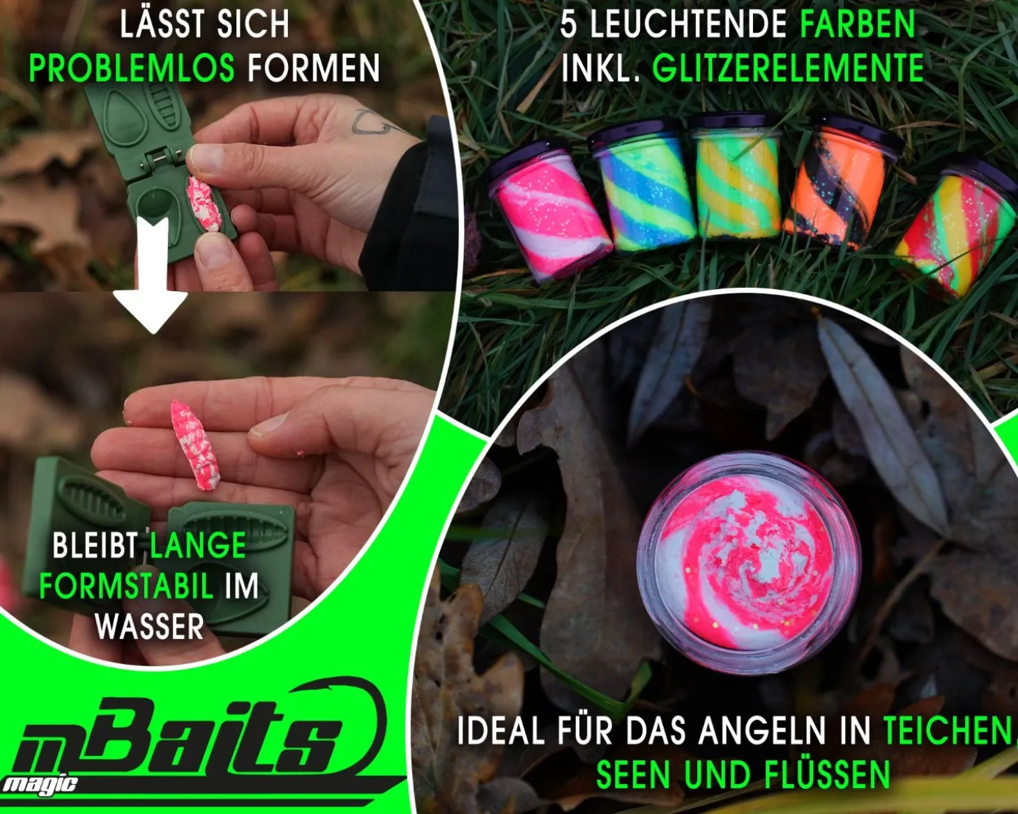 Magic Baits Trout Bait Forellenteig Magic Trout Paste -Fluo White Pink Futtermittel