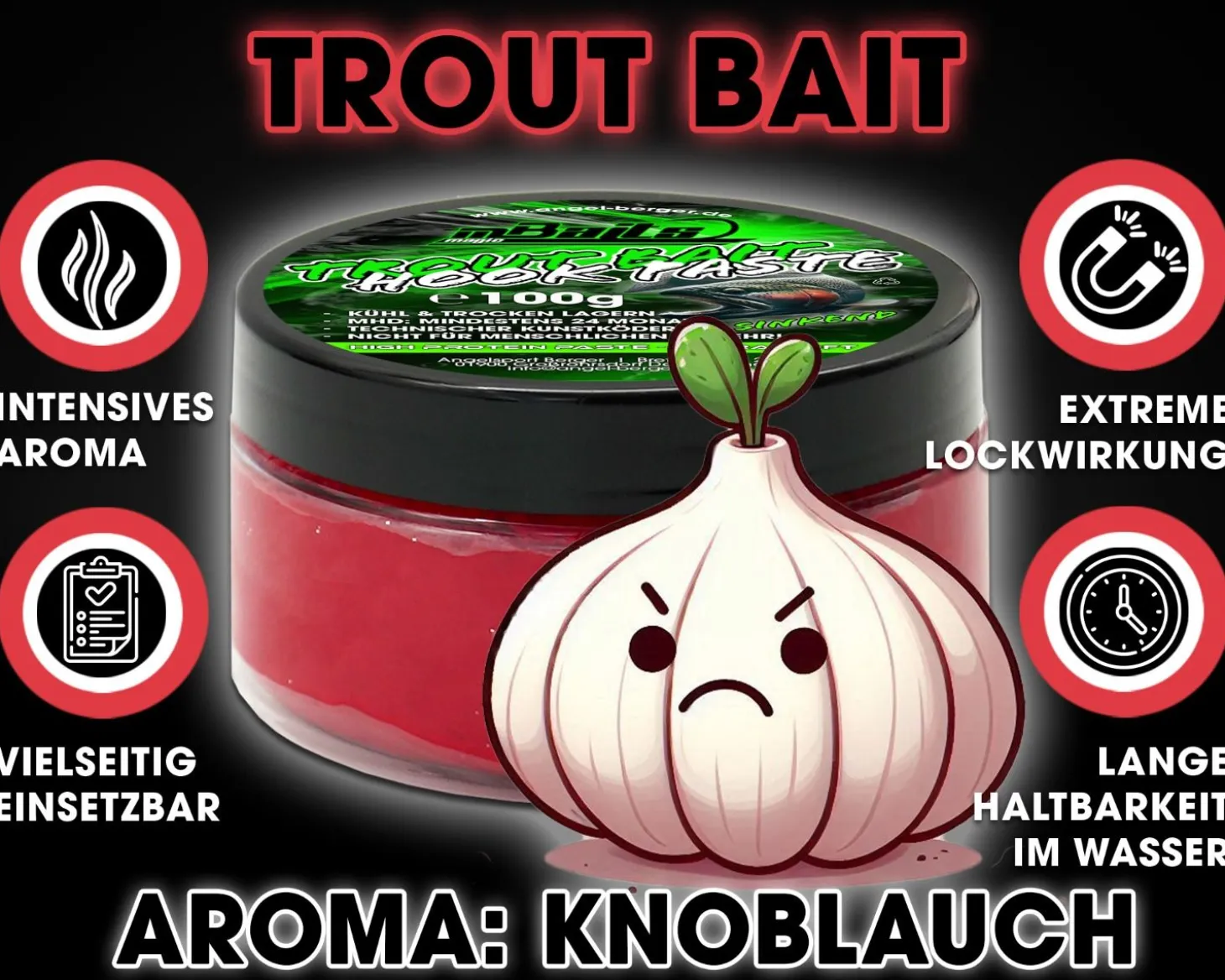 Magic Baits Trout Bait Sinking Knoblauch Futtermittel