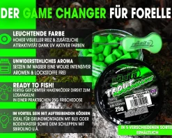 Magic Baits Trout Marshmallow Forellenköder schwimmend Forellenteig Angelköder Forelle Trout Bait-Makrele / Green Futtermittel