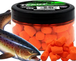 Magic Baits Trout Marshmallow Forellenköder schwimmend Forellenteig Angelköder Forelle Trout Bait-Salmon / Orange Futtermittel