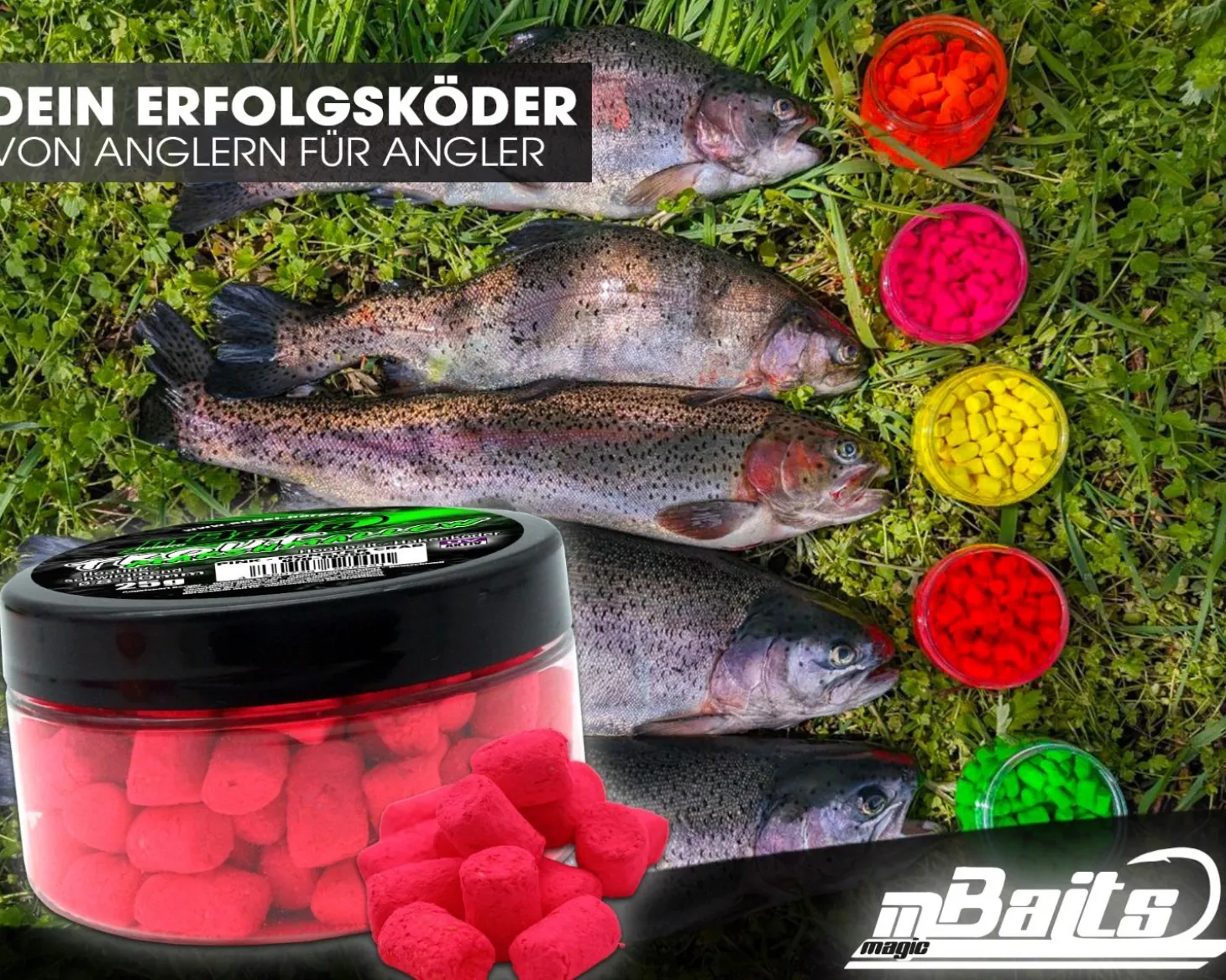 Magic Baits Trout Marshmallow Forellenköder schwimmend Forellenteig Angelköder Forelle Trout Bait Futtermittel