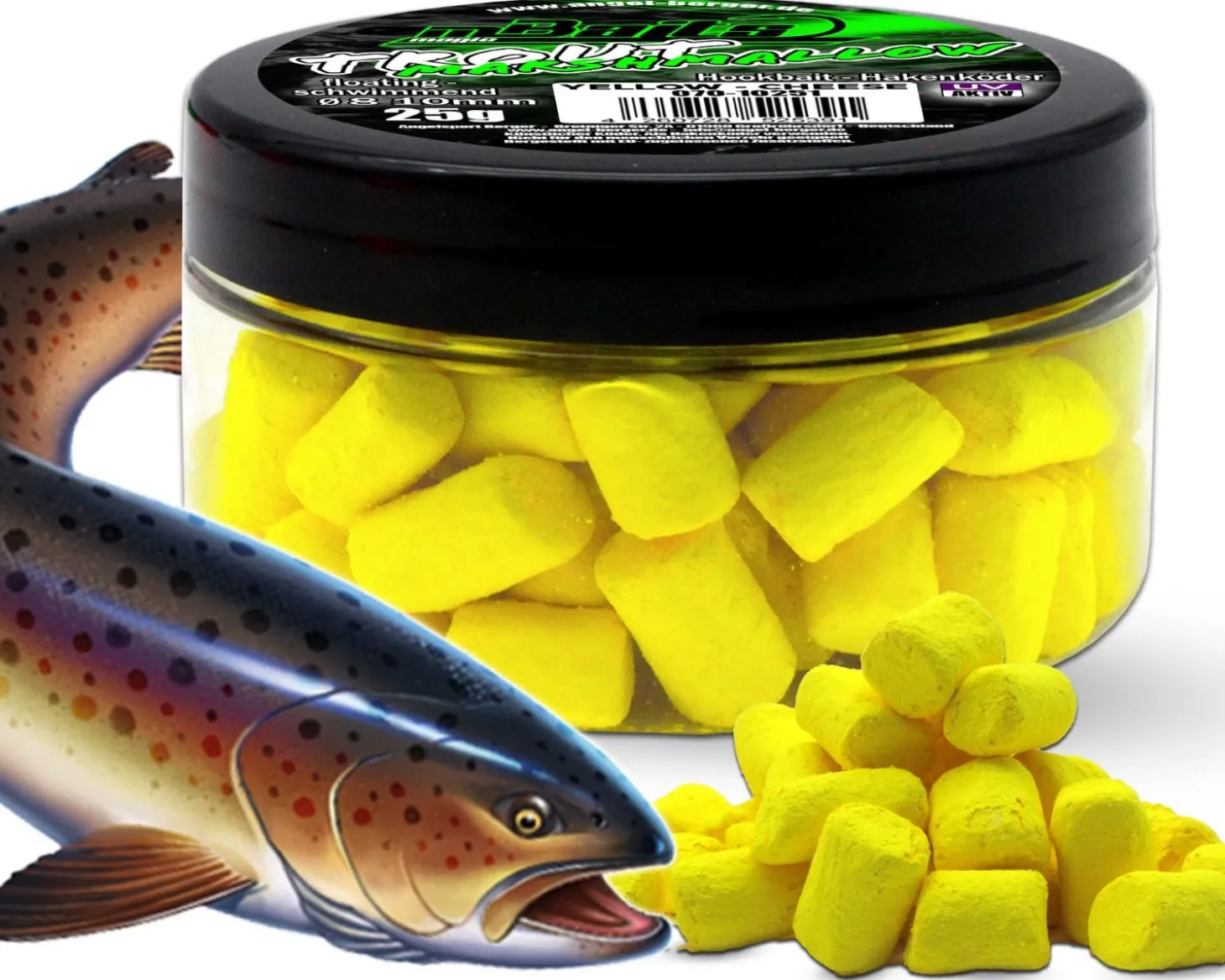 Magic Baits Trout Marshmallow Forellenköder schwimmend Forellenteig Angelköder Forelle Trout Bait Futtermittel
