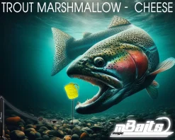 Magic Baits Trout Marshmallow Forellenköder schwimmend Forellenteig Angelköder Forelle Trout Bait-Cheese / Yellow Futtermittel