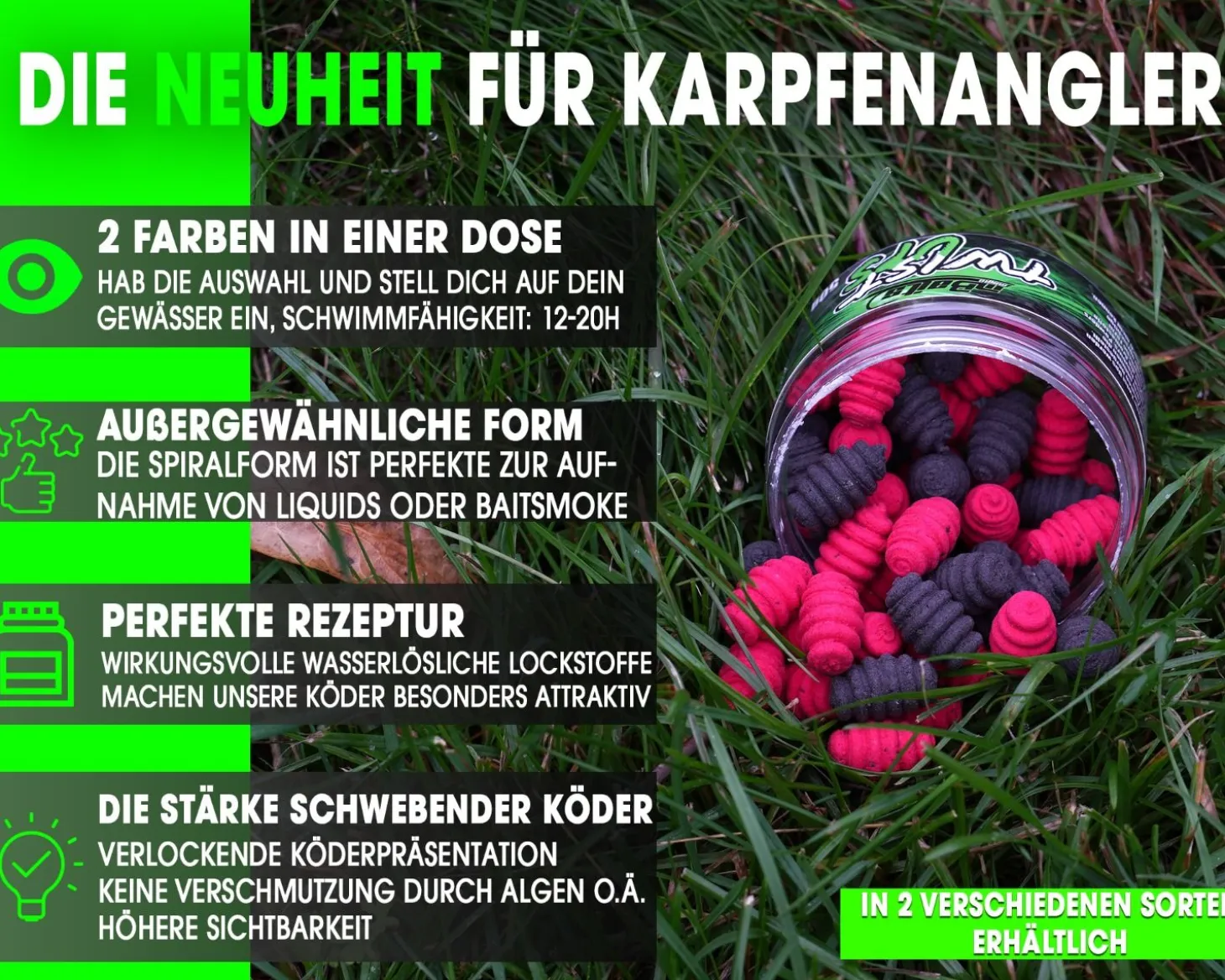 Magic Baits Twist Ups Pop Ups Boilies Premium Range Pop Up Hakenköder schwimmend Karpfenköder-Red Garlic Futtermittel