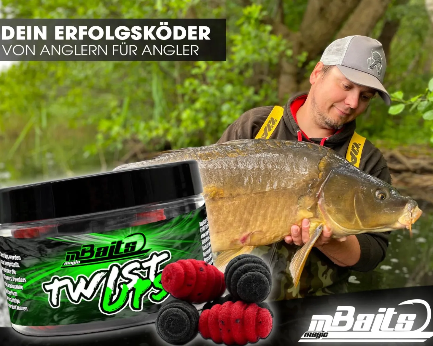 Magic Baits Twist Ups Pop Ups Boilies Premium Range Pop Up Hakenköder schwimmend Karpfenköder-Red Garlic Futtermittel