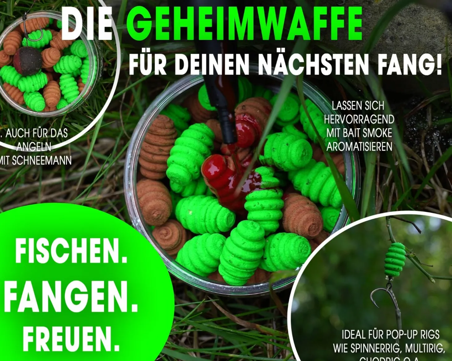 Magic Baits Twist Ups Pop Ups Boilies Premium Range Pop Up Hakenköder schwimmend Karpfenköder-Natural Squid & Liver Futtermittel
