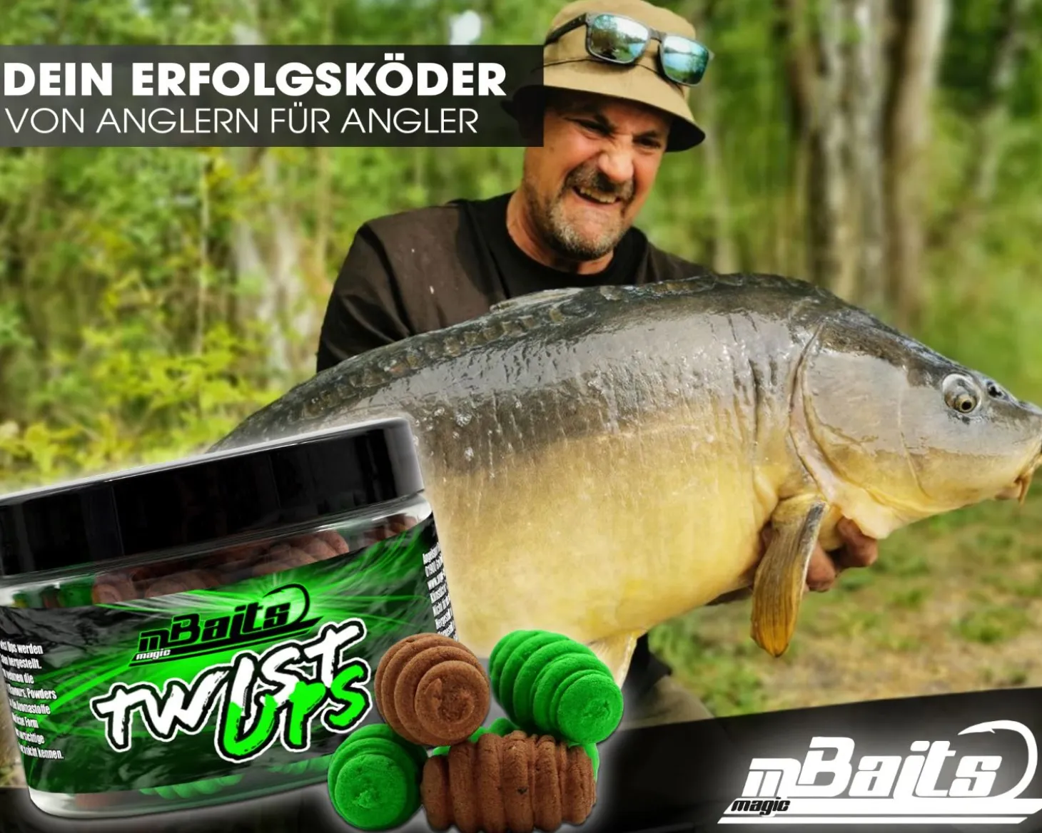 Magic Baits Twist Ups Pop Ups Boilies Premium Range Pop Up Hakenköder schwimmend Karpfenköder-Natural Squid & Liver Futtermittel