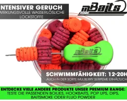 Magic Baits Twist Ups Pop Ups Boilies Premium Range Pop Up Hakenköder schwimmend Karpfenköder-Mulberry Supreme Futtermittel