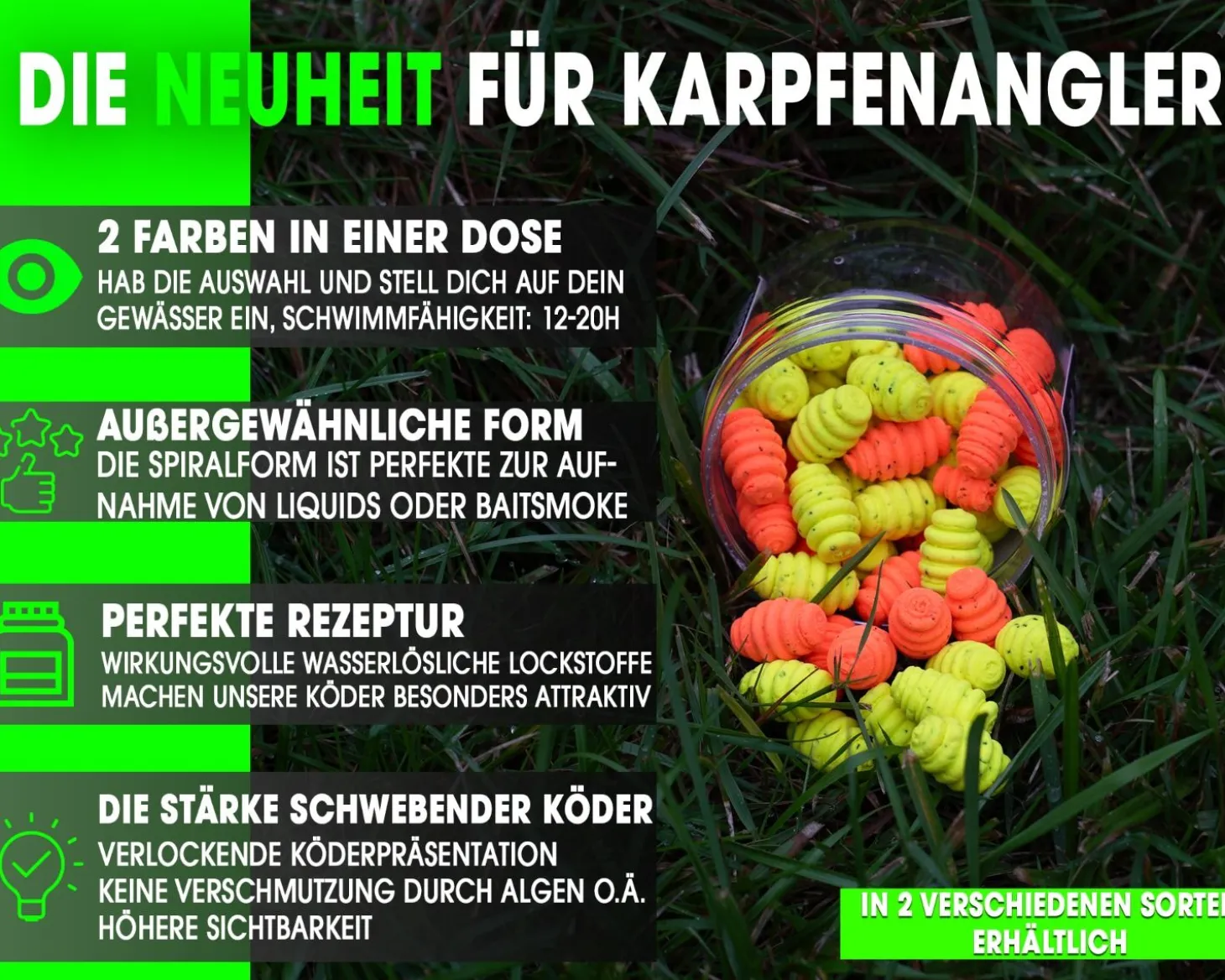 Magic Baits Twist Ups Pop Ups Boilies Premium Range Pop Up Hakenköder schwimmend Karpfenköder-King Pineapple Futtermittel