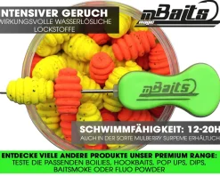 Magic Baits Twist Ups Pop Ups Boilies Premium Range Pop Up Hakenköder schwimmend Karpfenköder-King Pineapple Futtermittel