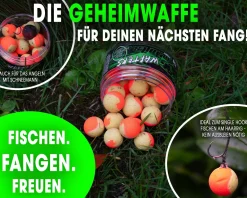 Magic Baits Two Tone Wafters King Pineapple Half Ups Half Pop Up Half Hookbait schwerelos Karpfenköder Boilie Futtermittel