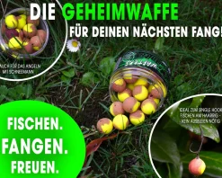 Magic Baits Two Tone Wafters Captain Banana Half Ups Half Pop Up Half Hookbait schwerelos Karpfenköder Boilie Futtermittel